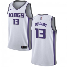 Men's Nike Sacramento Kings #13 Georgios Papagiannis Swingman White NBA Jersey - Association Edition