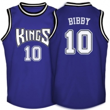 Men's Adidas Sacramento Kings #10 Mike Bibby Authentic Purple Throwback NBA Jersey