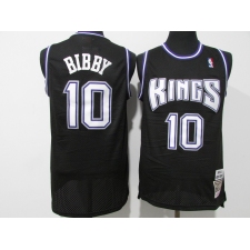 Men's Sacramento Kings #10 Mike Bibby Black Revolution Basketball Jerseys