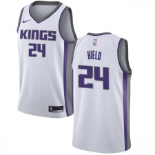 Men's Nike Sacramento Kings #24 Buddy Hield Authentic White NBA Jersey - Association Edition