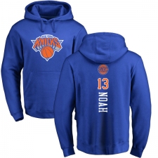 NBA Nike New York Knicks #13 Joakim Noah Royal Blue Backer Pullover Hoodie