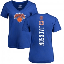 NBA Women's Nike New York Knicks #13 Mark Jackson Royal Blue Backer T-Shirt