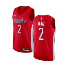 Youth Nike Washington Wizards #2 John Wall Red Swingman Jersey - Earned Edition