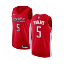 Men's Nike Washington Wizards #5 Juwan Howard Red Swingman Jersey - Earned Edition