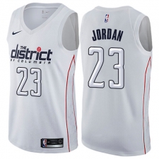 Men's Nike Washington Wizards #23 Michael Jordan Swingman White NBA Jersey - City Edition