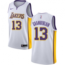 Youth Nike Los Angeles Lakers #13 Wilt Chamberlain Swingman White NBA Jersey - Association Edition