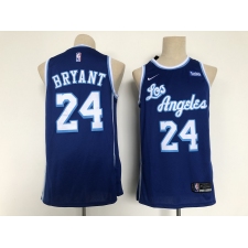 Men's Los Angeles Lakers #24 Kobe Bryant Blue Throwback Basketball Jersey