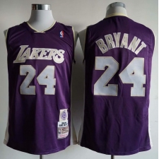 Men's Los Angeles Lakers #24 Kobe Bryant Purple Swingman Jersey