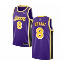 Men's Los Angeles Lakers #8 Kobe Bryant Authentic Purple Basketball Jerseys - Icon Edition