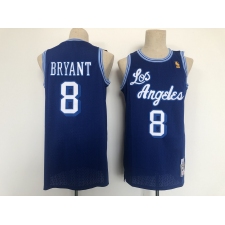 Men's Los Angeles Lakers #8 Kobe Bryant Blue Swingman Hardwood Classics Jersey