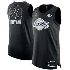 Men's Nike Los Angeles Lakers #24 Kobe Bryant Authentic Black 2018 All-Star Game NBA Jersey