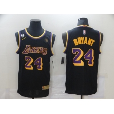 Men's Nike Los Angeles Lakers #24 Kobe Bryant Swingman Black NBA Jersey