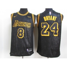 Men's Nike Los Angeles Lakers Kobe Bryant Black Swingman Player NBA Jersey