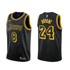 Men's Nike Los Angeles Lakers Kobe Bryant Swingman Black NBA Jersey - City Edition