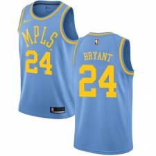 Youth Nike Los Angeles Lakers #24 Kobe Bryant Swingman Blue Hardwood Classics NBA Jersey