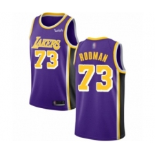 Women's Los Angeles Lakers #73 Dennis Rodman Authentic Purple Basketball Jerseys - Icon Edition