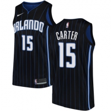 Men's Nike Orlando Magic #15 Vince Carter Authentic Black Alternate NBA Jersey Statement Edition