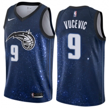 Men's Nike Orlando Magic #9 Nikola Vucevic Authentic Blue NBA Jersey - City Edition