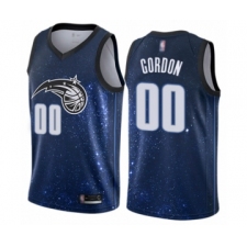 Men's Orlando Magic #00 Aaron Gordon Authentic Blue Basketball Jersey - City Edition