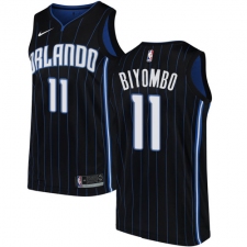 Women's Nike Orlando Magic #11 Bismack Biyombo Authentic Black Alternate NBA Jersey Statement Edition
