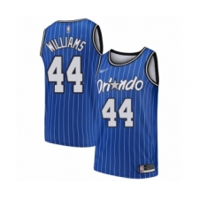 Men's Orlando Magic #44 Jason Williams Authentic Blue Hardwood Classics Basketball Jersey