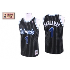 Men's Mitchell and Ness Orlando Magic #1 Tracy Mcgrady Authentic Black Throwback NBA Jersey