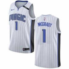 Men's Nike Orlando Magic #1 Tracy Mcgrady Swingman NBA Jersey - Association Edition