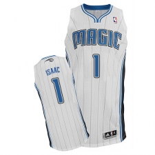 Men's Adidas Orlando Magic #1 Jonathan Isaac Authentic White Home NBA Jersey