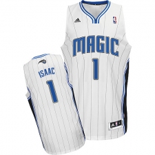 Men's Adidas Orlando Magic #1 Jonathan Isaac Swingman White Home NBA Jersey