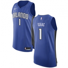Women's Nike Orlando Magic #1 Jonathan Isaac Authentic Royal Blue Road NBA Jersey - Icon Edition
