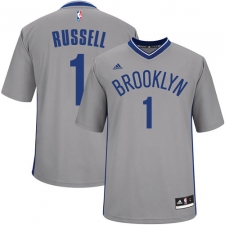 Women's Adidas Brooklyn Nets #1 D'Angelo Russell Authentic Gray Alternate NBA Jersey