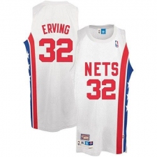 Men's Adidas Brooklyn Nets #32 Julius Erving Swingman White ABA Retro Throwback NBA Jersey