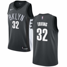 Men's Nike Brooklyn Nets #32 Julius Erving Authentic Gray NBA Jersey Statement Edition