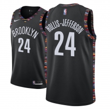 Men NBA 2018-19 Brooklyn Nets #24 Rondae Hollis-Jefferson City Edition Black Jersey