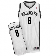 Youth Adidas Brooklyn Nets #6 Sean Kilpatrick Authentic White Home NBA Jersey