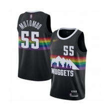 Women's Denver Nuggets #55 Dikembe Mutombo Swingman Black Basketball Jersey - 2019 20 City Edition