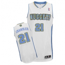 Youth Adidas Denver Nuggets #21 Wilson Chandler Authentic White Home NBA Jersey