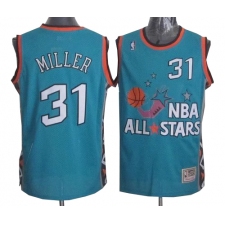 Men's Mitchell and Ness Indiana Pacers #31 Reggie Miller Swingman Light Blue 1996 All Star Throwback NBA Jersey