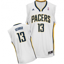 Youth Adidas Indiana Pacers #13 Paul George Swingman White Home NBA Jersey