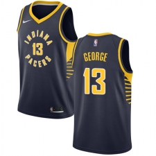 Youth Nike Indiana Pacers #13 Paul George Swingman Navy Blue Road NBA Jersey - Icon Edition