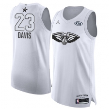 Men's Nike Jordan New Orleans Pelicans #23 Anthony Davis Authentic White 2018 All-Star Game NBA Jersey