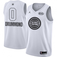 Men's Nike Detroit Pistons #0 Andre Drummond Swingman White 2018 All-Star Game NBA Jersey