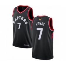 Men's Toronto Raptors #7 Kyle Lowry Swingman Black 2019 Basketball Finals Bound Jersey Statement Edition