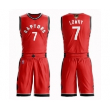Youth Toronto Raptors #7 Kyle Lowry Swingman Red 2019 Basketball Finals Bound Suit Jersey - Icon Edition