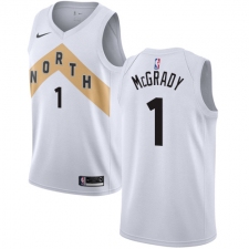Youth Nike Toronto Raptors #1 Tracy Mcgrady Swingman White NBA Jersey - City Edition