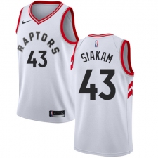 Women's Nike Toronto Raptors #43 Pascal Siakam Authentic White NBA Jersey - Association Edition