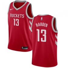 Men's Nike Houston Rockets #13 James Harden Swingman Red Road NBA Jersey - Icon Edition