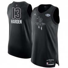 Men's Nike Jordan Houston Rockets #13 James Harden Authentic Black 2018 All-Star Game NBA Jersey