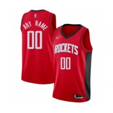 Women's Houston Rockets Customized Swingman Red Finished Basketball Jersey - Icon Edition