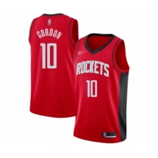 Men's Houston Rockets #10 Eric Gordon Authentic Red Finished Basketball Jersey - Icon Edition